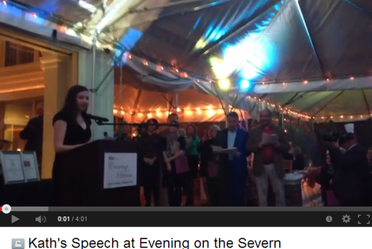 Kath's Speech at Evening on the Severn - YouTube