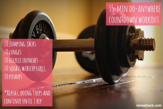 15-min do-anywhere countdown workout