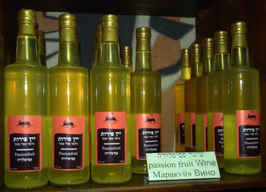Passion fruit wine, not mango wine (via Wikipedia)