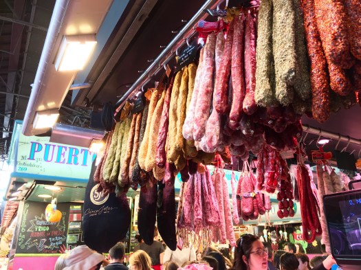Hanging meats, all for the eating